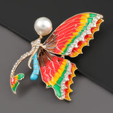 Oil Drop Butterfly Fairy Brooch
